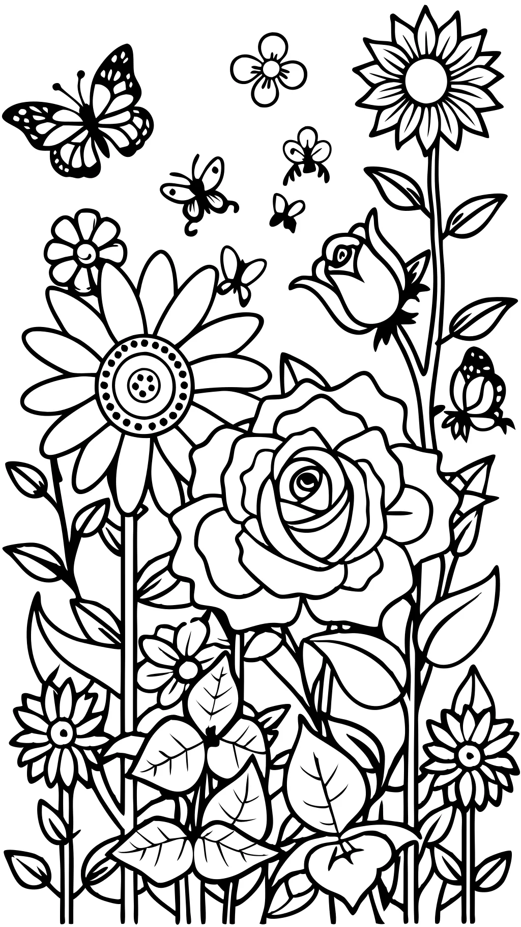 coloriages de jardin pour adultes